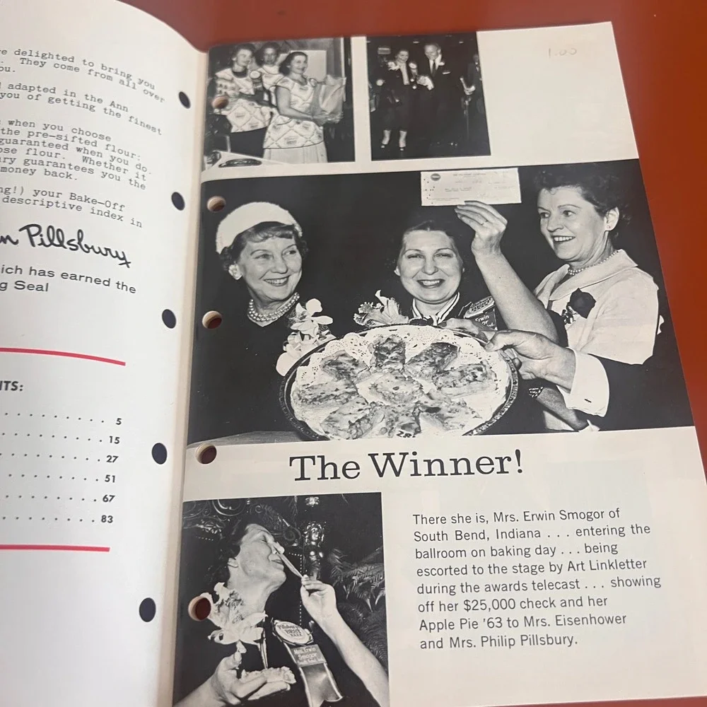 Vintage Pillsbury 14th Grand National Bake-Off Cookbook 1963 100 Recipes Booklet